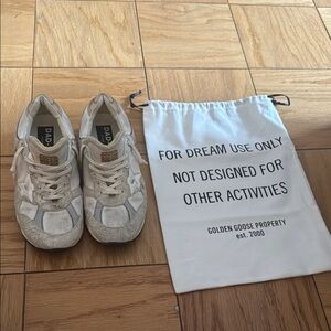 Golden Goose White Sneakers Stylish and Durable